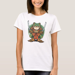 T-Shirt Samouraï grenouille guerrier manches ragla