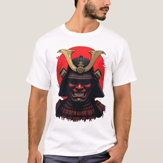 T-shirt ⚔️ Samouraï Intrépide – Guerrier du Soleil Levant (Devant)