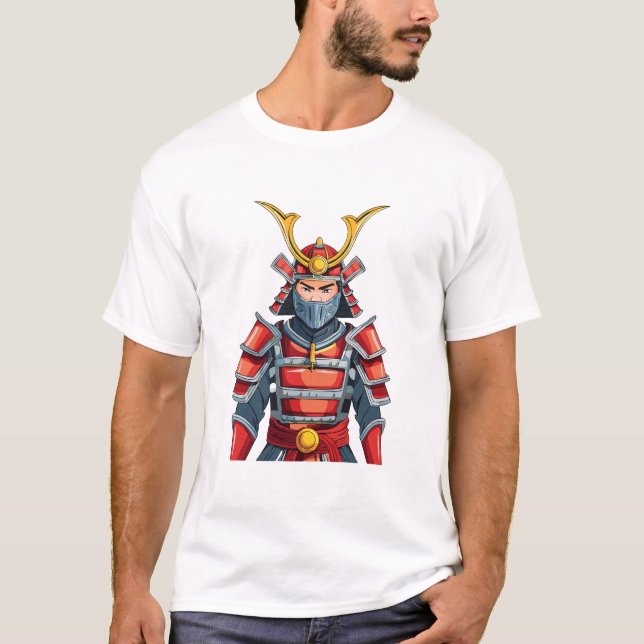 T-shirt samouraï japonais (Devant)