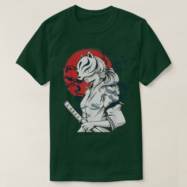 T-shirt Samouraï japonais vintage - Style japonais ancien (Design devant)
