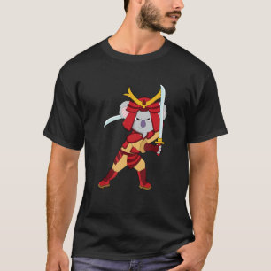 T-shirt samouraï koala ours animal guerrier japonais