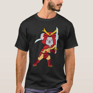 T-shirt samouraï koala ours animal guerrier japonais