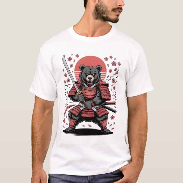 T-Shirt Samouraï Ours (Devant)