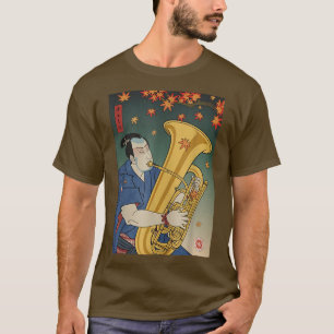 T-shirt Samouraï Tuba Music Ukiyo-e Fall Autumn