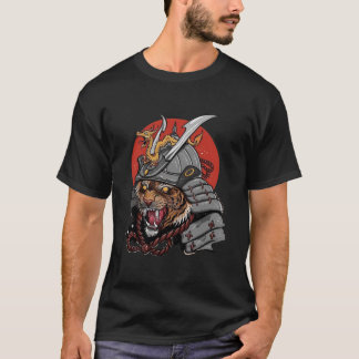 T-shirt samouraï, un tigre d'art japonais