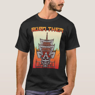 T-shirt Samouraïs Brûlez-Les Shogun Otaku Katana