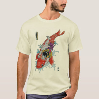 T-shirt Samouraïs contre les poissons géants de koi