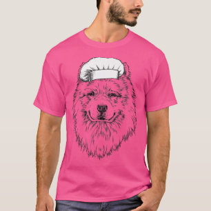 T-shirt Samoyé Chien Cuisinier Chef Drôle Cuisine
