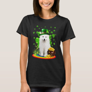 T-shirt Samoyé Jour de la Saint Patrick irlandais Shamrock