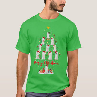 T-shirt Samoyed Amoureux des chiens Xmas Matching Père Noë