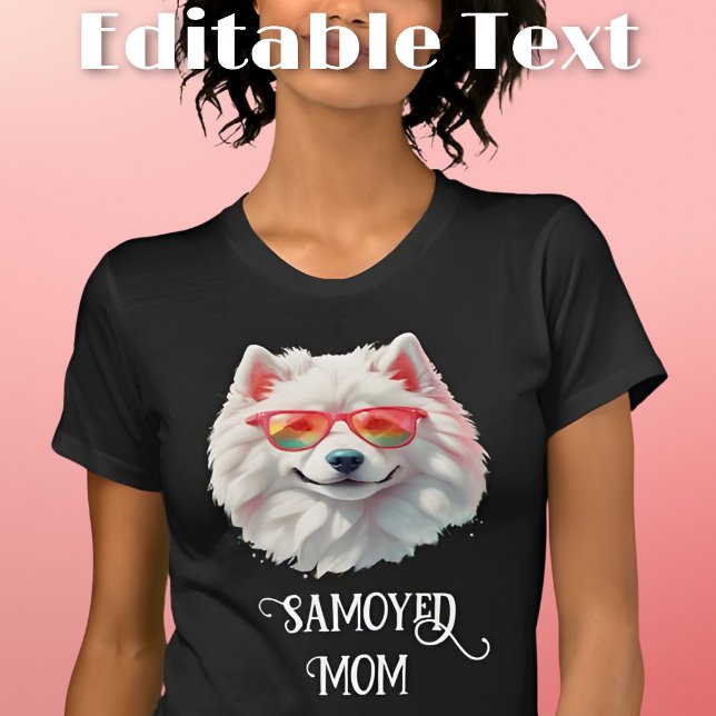 T-shirt Samoyed Chien Maman Lunettes de soleil (Créateur téléchargé)