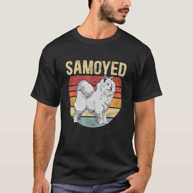 T-shirt Samoyed Chien Samoyeds Chien Propriétaire Samoyed (Devant)