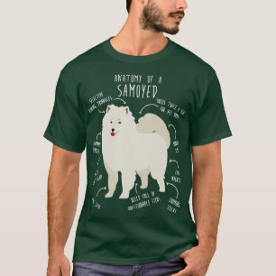 T-shirt Samoyed Dog Anatomy 2