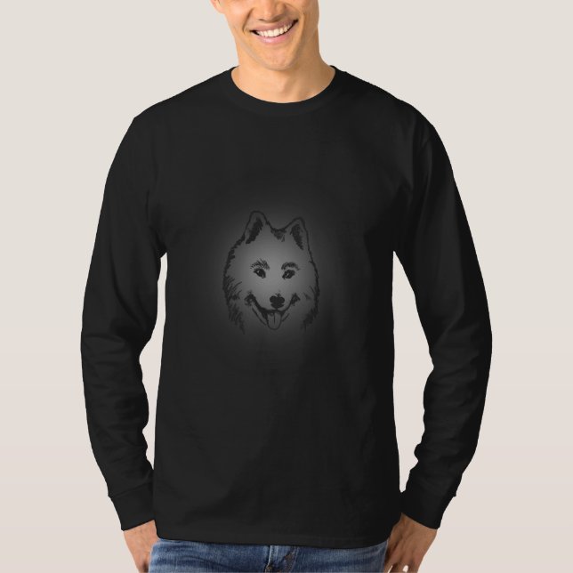 T-shirt Samoyed dog     for men women (Devant)