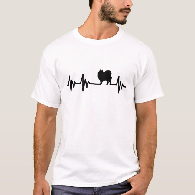 T-shirt samoyed heartbeat (Devant)