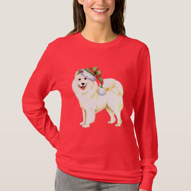 T-shirt Samoyed heureux de Howlidays (Devant)