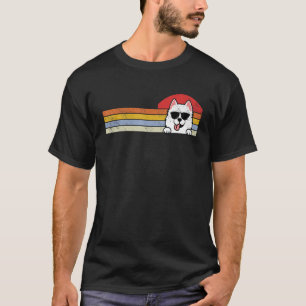 T-shirt Samoyed Vintage Funny Samoyed Propriétaire Amoureu