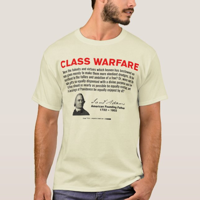T-shirt Samuel Adams, guerrier de classe (Devant)