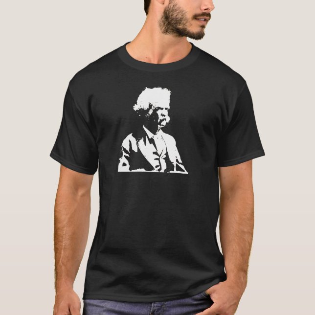 T-shirt Samuel Langhorne Clemens aka Mark Twain (Devant)