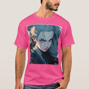 T-shirt Samurai Anime Girl