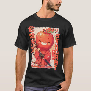 T-shirt Samurai Apple Guerrier Vieux Ukiyo Oeuvre d'art Se