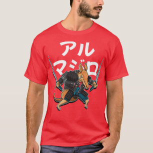 T-shirt Samurai Armadillo Drôle de dessin animé (2)