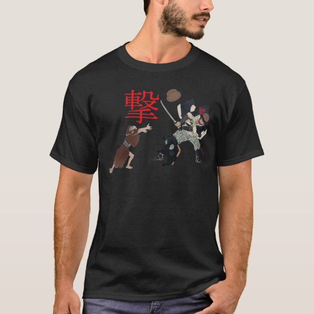 T-shirt Samurai Attack! (Devant)