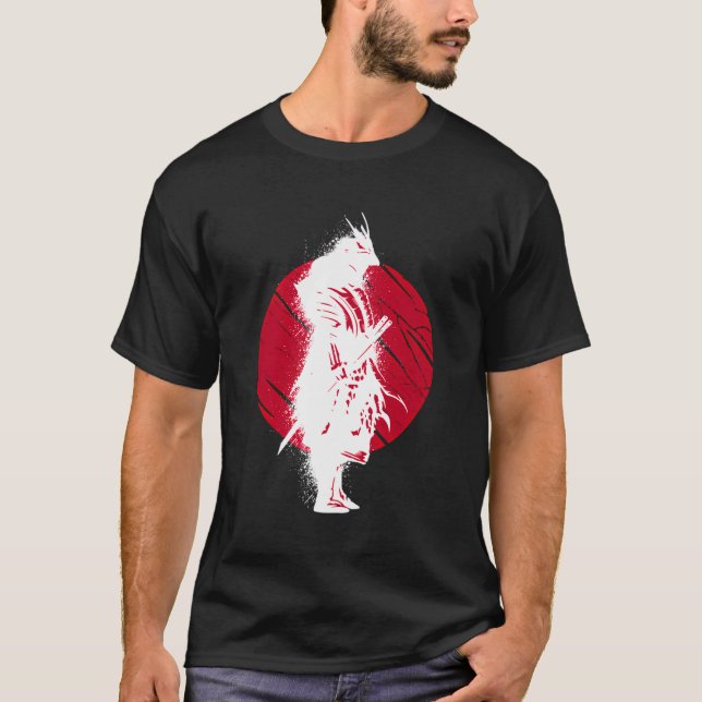 T-shirt Samurai Avec Japonais Samurai Et Samurai Bushido (Devant)