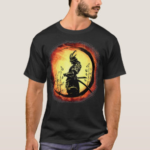 T-shirt Samurai Bushido Japon guerrier japonais art rétro