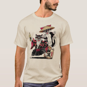 T-shirt Samurai Cats Soirée Sake 