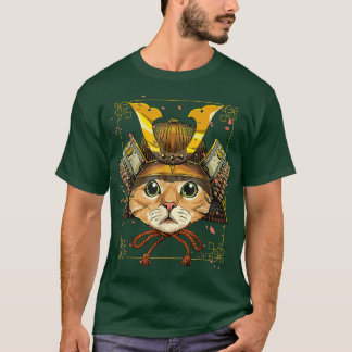 T-shirt Samurai Chat Guerrier Cuz Samurai Amoureux des cha
