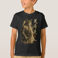 Samurai Chat Vintage Ukiyo-e Warrior Art Graphisme