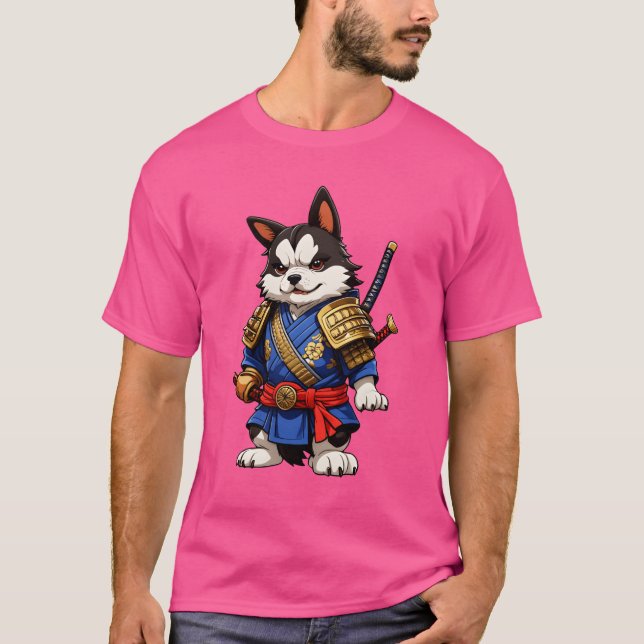 T-shirt Samurai Chien ami garçon (Devant)