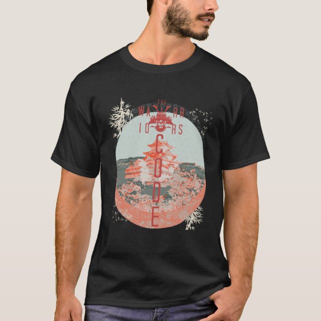 T-shirt Samurai Code Guerrier Feudal Japon Bushido Zen Fem (Devant)