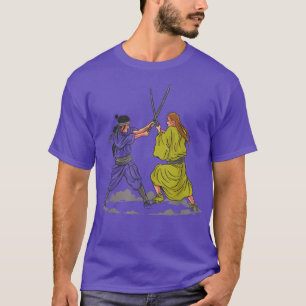 T-shirt Samurai Combattre l'épée Katana (2)