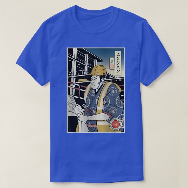 T-shirt Samurai Construction Engineer Samurai Lover  (Design devant)