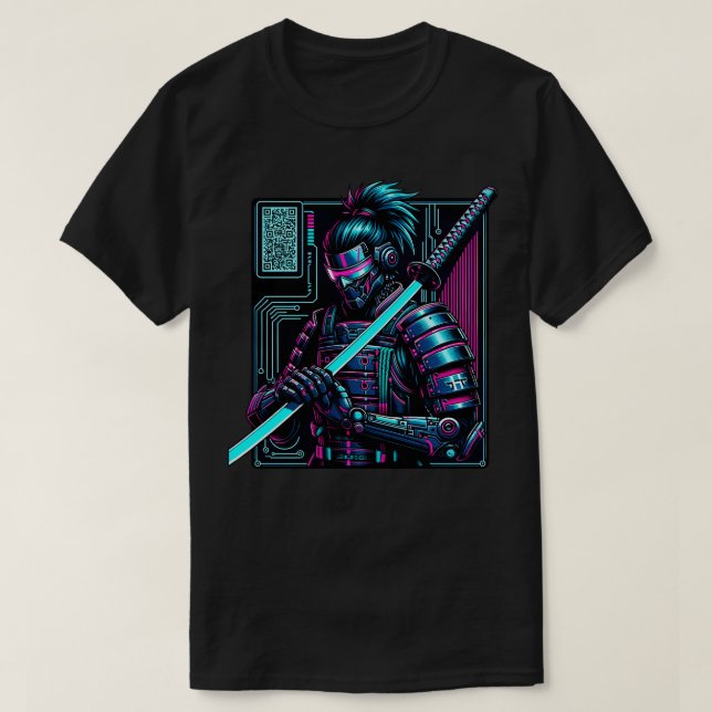 T-shirt Samurai Cyberpunk (Design devant)