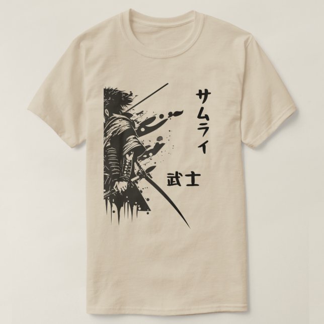 T-shirt Samurai Design サムライ (Design devant)