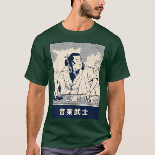 T-shirt Samurai DJ japonais Anime illustration