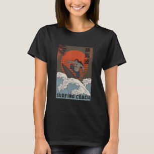T-shirt Samurai Fighter As Surf Coach Summer Top Design