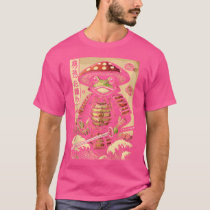 T-shirt Samurai Frog Champignons Casquette esthétique Cott