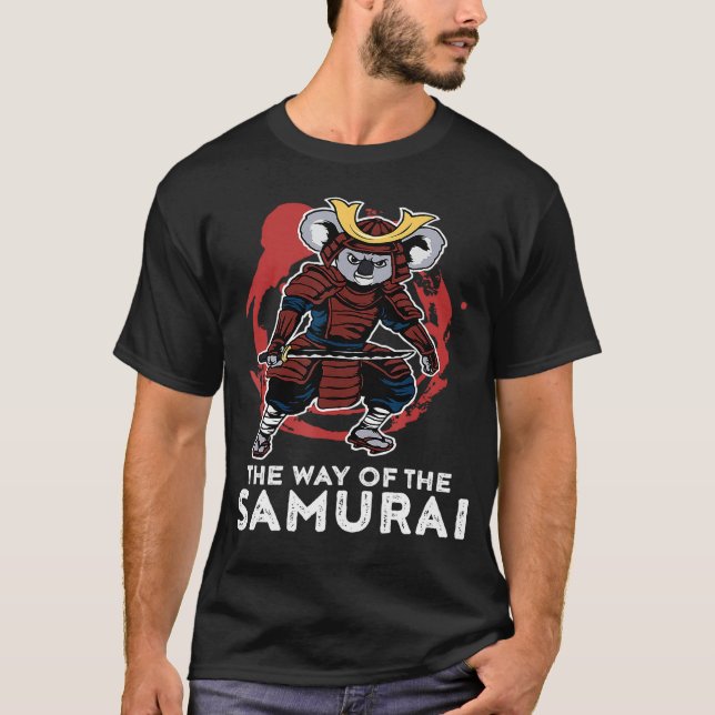 T-shirt Samurai Funny Samurai Koala Warrior Japon (Devant)