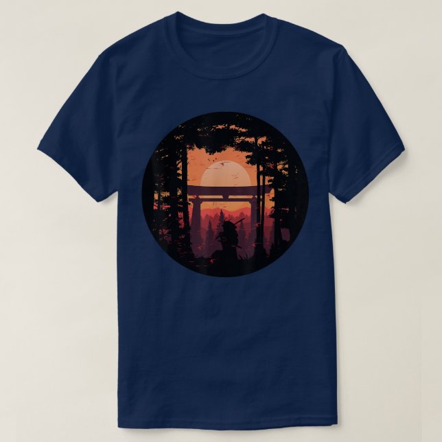 T-shirt Samurai guerrier bushido code espadon japonais ( (Design devant)
