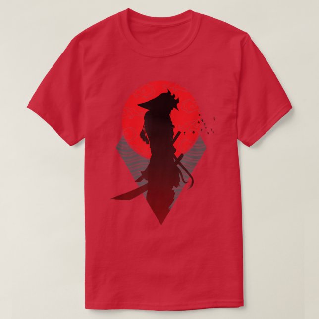T-shirt Samurai guerrier bushido code espadon japonais  (Design devant)
