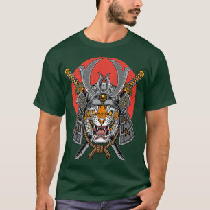 T-shirt Samurai Guerrier Bushido Tiger Katana Oni Japonais
