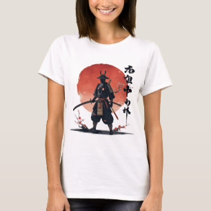 T-shirt Samurai Guerrier japonais coucher de soleil esthét