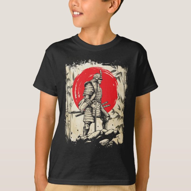 T-shirt Samurai Guerrier japonais Héros Japon Swordsmen (Devant)