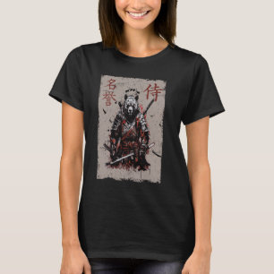 T-shirt Samurai Guerrier Ours Graphisme, Art Japonais Cool