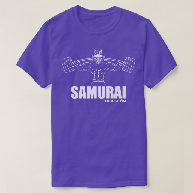 T-shirt SAMURAI Gym Beast ON Gym Motivation Fitness dire (Design devant)