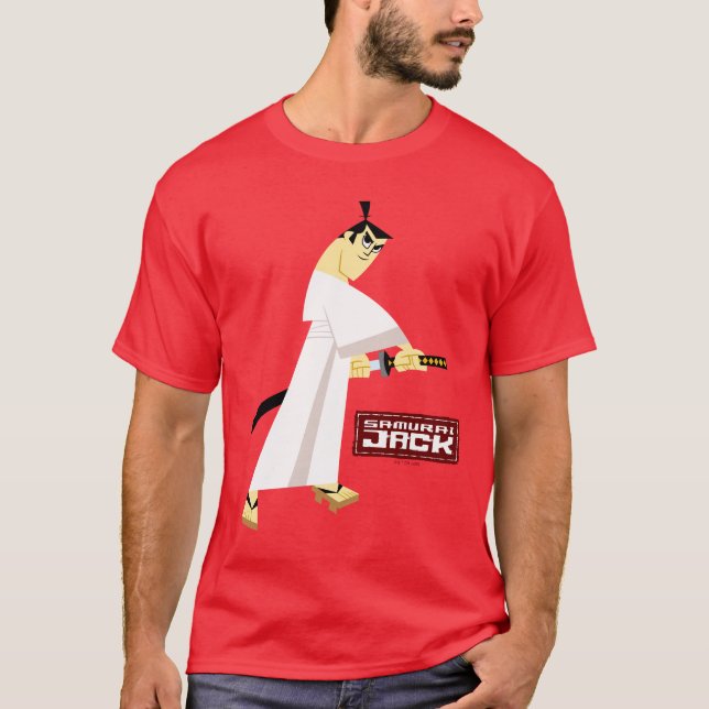 T-shirt Samurai Jack Dessiner l'épée (Devant)